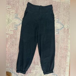 Anthropologie high fitted waist crinkle rayon pants size 4